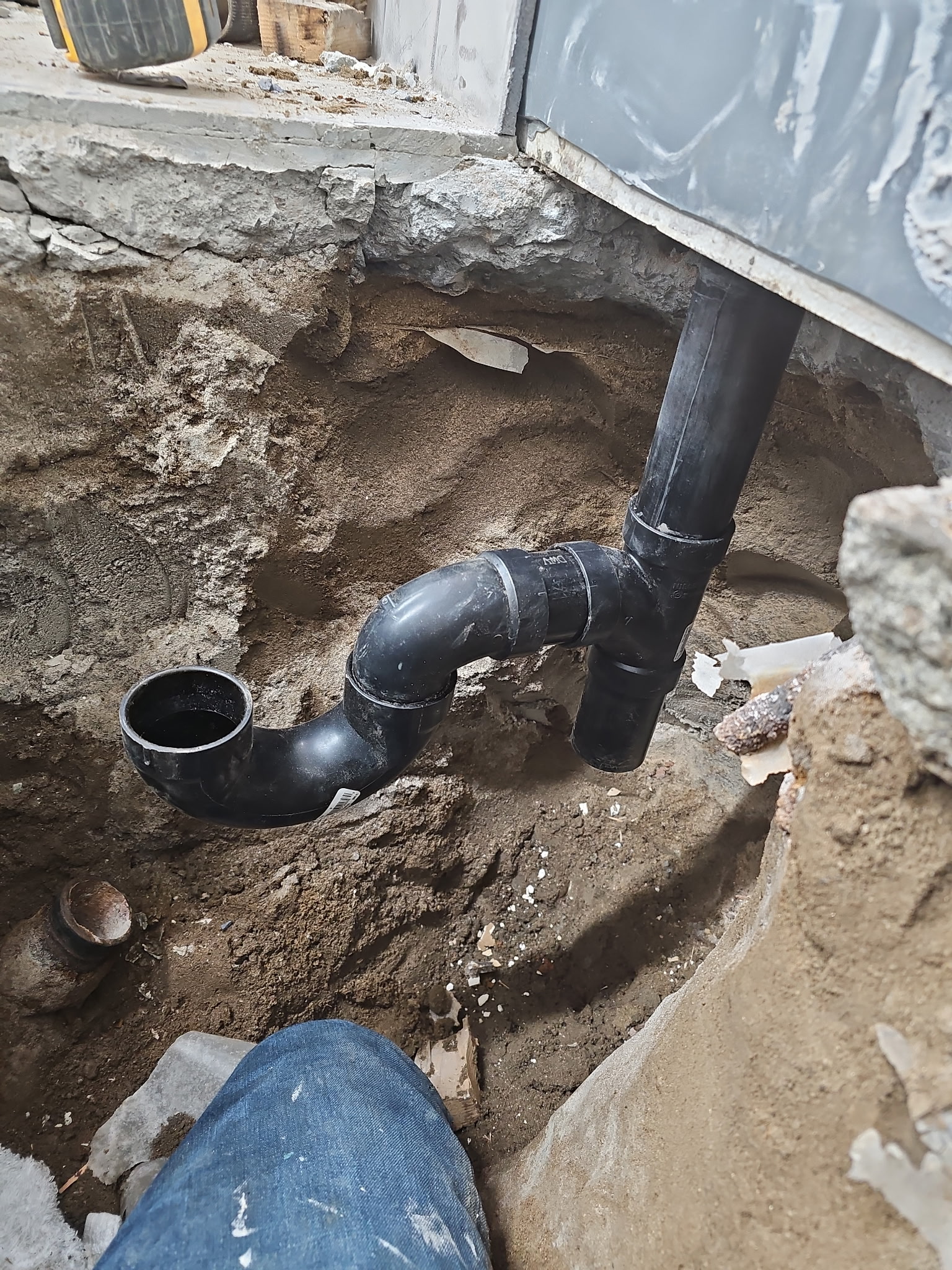Drain and plumbing work